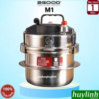 Nồi áp suất Inox mini 2Good M1 - Dung tích 2 lít - Inox 304 cao cấp- không kén bếp - Dùng được bếp từ