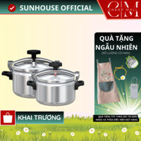 Nồi áp suất nhôm Sunhouse Chính hãng dung tích 5-6 Lít không dùng trên bếp điện từ  SHG9900 - CHEAPMALL SUNHOUSE