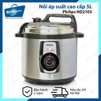 Nồi áp suất  Philips HD2103 (Inox) 5L - Hàng nhập khẩu + tặng kèm bàn chải lipzo