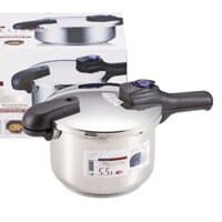 Nồi Áp Suất Quick Eco Dùng Được Cho Bếp Từ Có 2 Dung Tích Hàng Nhập Khẩu  - Loại 5.5L