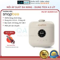 Nồi áp suất Snapbee Queen S45 dung tích 4,5 lít lòng nồi 2 lớp với công nghệ nấu chậm cao tầng tiên tiến