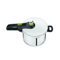 Nồi áp suất Tefal P2580702 Secure Trendy 6L màu bạc kèm xửng hấp