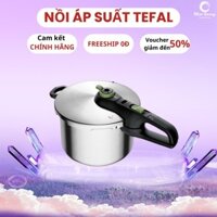Nồi áp suất Tefal P2580704 màu bạc dung tích 6,2L Nhật Bản