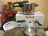 Nồi áp suất TEFAL Secure Trendy có khay hấp 6L.