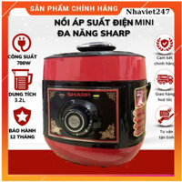Nồi Áp Xuất Điện SHARP-KS-132-Dung Tích 3.2L-Nồi Hầm Xương,Ninh Đậu Đỗ,Nấu Cháo Nhừ-Nhanh-Chính Hãng