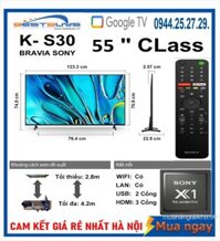 Nơi Bán Tivi Sony 55 inch 4K Smart Model K-55S30 Chính hãng với giá rẻ nhất