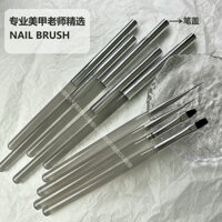 [Nổi bật] [10.800 Lời khen ngợi của mọi người] Bộ bàn chải làm móng tay màu đen băng phong cách Nhật Bản có nắp Dây kéo sơn màu Gradient Bộ bàn chải làm móng tay cửa hàng