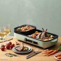 Nồi Bếp Lẩu Nướng Điện Mini Đa Năng BEAR C15G1,Dung tích 3l Dùng Cho Gia Đình 2-6 Người, Tiện Lợi, An Toàn, BH 12 tháng
