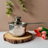 Nồi bột inox 304 size 14 cm của Baboo x Gooby nấu bột,nấu cháo,chế biến thức ăn cho bé