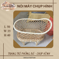Nôi búp bê - Phụ kiện Nôi cho em bé sơ sinh chụp hình