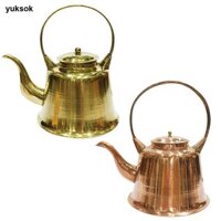 Nồi cà phê, Ấm đun nước bằng đồng, Bình nồi hơi nước có tay cầm hàng đầu 1,5L, Ấm trà Kung Fu, Ấm đun nước nóng, Ấm đun nước trà cho bếp cảm ứng / Gas