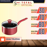 Nồi cán dài / Quánh chống dính đáy từ Tefal So Chef G1352395 18cm có nắp (Đỏ) - SSHOP OFFICIAL
