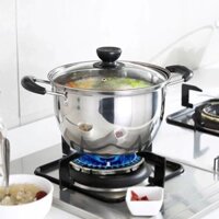 Nồi Canh Dày Inox Có Bếp Từ, Nồi Lẩu Chuyên Dùng Để Nấu, Nồi Nấu Nhỏ Đun Nước Gia Dụng, Nồi Hấp Gas