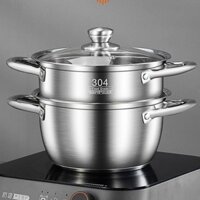 Nồi Canh Inox 304 NẤU CHÁO Gia Dụng, Nồi Chống Dính, Nồi Sữa, Nồi Hấp Nhỏ, Nồi Canh, Bếp Từ Gas, Thành Nghĩa