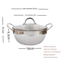 Nồi canh, lẩu Chockmen đừong kính 22cm