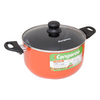 Nồi Canh Nhôm Sắc Màu CD Đáy Từ Kangaroo KG935L - 24cm