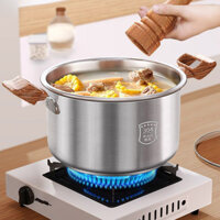 Nồi Canh304Nồi Hấp Gia Dụng Inox Dày Dặn Nồi Nấu Cháo Nồi Nấu Nồi Hầm Chuyên Dụng Bếp Từ Gas