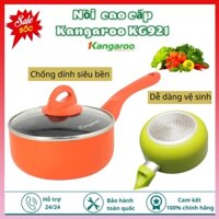 Nồi cao cấp đáy từ Kangaroo KG921 Chính hãng có vân đá - Đường kính 16 cm - Lớp chống dính siêu bền - Tay cầm chống nóng