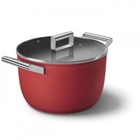 Nồi Casserole SMEG CKFC2611RDM 26cm màu đỏ kèm vung kính