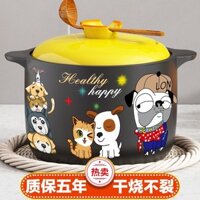 Nồi Cát Hầm Bếp Ga Gia Dụng Hầm Nấu Cơm Niêu Gốm Sứ Không Nứt Nẻ Chịu Nhiệt Độ Cao Nấu Cơm Niêu Đất Nồi Hầm Nồi Niêu