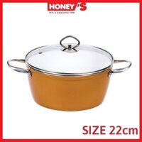 Nồi Ceramic cao cấp Honey's HO-AP2C221 - 22cm (màu ngẫu nhiên)