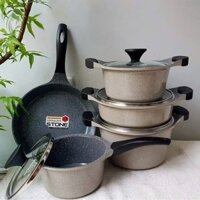 Nồi Chảo chống dính phủ Ceramic LocknLock Stone Pot LCA dùng được bếpn từ, nhiều dung tích - K-MALL