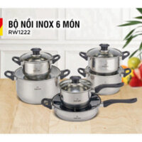 Nồi chảo inox Kieler RW1222 6 món: tiết kiệm chi phí và thời gian nấu ăn hiệu qu