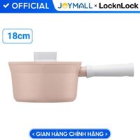 Nồi chảo nhôm Lock&amp;Lock chống dính Suit IH - Hàng chính hãng, dùng được bếp từ, tay cầm êm, dẫn nhiệt nhanh - JoyMall - Quánh18cm CSU1181PIK