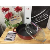 NỒI CHẢO STAUB 28 CM VUNG KÍNH