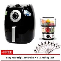 NỒI CHIÊN 4,4L MAGIC KOREA TẶNG NỒI HẤP VÀ 10 MUỖNG