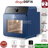 Nồi chiên - hấp hơi nước siêu nhiệt Dingo DSF16 - Dung tích 16 lít - 21 chức năng - Hàng chính hãng