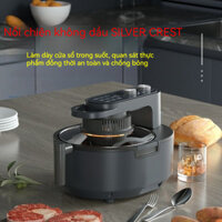 Nồi Chiên Không Dầu 10L cửa sổ kính vỏ máy kim loại 2400W Đa Năng An Toàn，Bảo hành 12 tháng