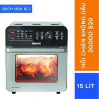 Nồi Chiên Không Dầu 2GOOD S20 - 15 Lít - 16 Chế Độ Nấu - Chế Biến Cùng Lúc 2 Món - Inox 304