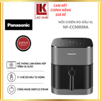Nồi chiên không dầu 5 lít Panasonic NF-CC500SRA, công nghệ Gentle Steam - Hàng chính hãng