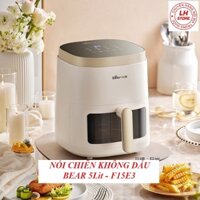 Nồi Chiên không dầu 5L Bear QZG F15E3 mẫu mới nhất có kính nhìn xuyên thấu