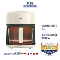 Nồi Chiên Không Dầu 5L MSV Q631 | Món ăn giòn rụm và thơm ngon với công nghệ RapidAir