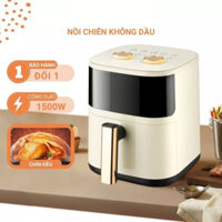 Nồi chiên không dầu 6.5 lít/10 lít dung tích lớn, công suất mạnh 1400W nồi chiên đa năng PKMALL