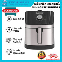 Nồi chiên không dầu 6L Sunhouse SHD4027 - Dung tích 6L - Tự ngắt khi quá nhiệt - Công suất 1700W