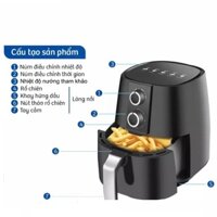 Nồi chiên không dầu 7 lít , nồi nướng , bảo hành 1 năm