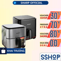 Nồi chiên không dầu 7 lít Sharp Chính hãng 1700W KF-AF70EV-ST - BẢO HÀNH 15 THÁNG - SSHOP MALL