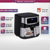 Nồi chiên không dầu 8 Lít nhập khẩu Fujihome, nồi chiên ko dầu 8L chống dính cao cấp, tự ngắt an toàn tiết kiệm điện