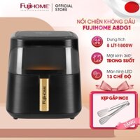 Nồi chiên không dầu 8 Lít Nhập Khẩu Fujihome A8DG1 tự ngắt tặng kèm gắp, Nồi chiên điện tử không hơi nước 8 lít