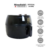 Nồi Chiên Không Dầu 8L Nineshield Loại Cơ KB-6001M - Hàng chính hãng - đen