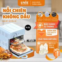 Nồi chiên không dầu Air Fryer UNIE Sky Blue dung tích lớn 14,5L công suất 1700W, đa chức năng
