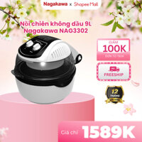 Nồi chiên không dầu (Air fryer) NAGAKAWA NAG3302 - Dung tích 9L