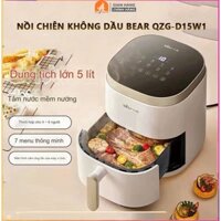 Nồi chiên không dầu Bear- Corisu QZG-D15W1 dung tích 5Lit  màn hình LED điều khiển cảm ứng, 7 menu nấu đa dạng- BH 12 th