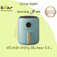 Nồi chiên không dầu Bear QZG-B14E1, 3.5L, chính hãng, dùng để nướng thịt, nướng bánh mì, quay thực phẩm, nồi chiên điện