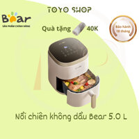 Nồi chiên không dầu Bear QZG-D15W1, 5.0 lít, nướng thịt, nướng bánh mì, quay thực phẩm, nồi chiên không khí, lò nướng