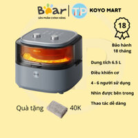 Nồi chiên không dầu Bear QZG-E14G5, 6.5 lít, nướng thịt, nướng bánh mì, quay thực phẩm, nồi chiên điện, lò nướng điện