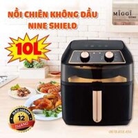 Nồi chiên không dầu Camel Nineshield loại cơ KB-8001M, Lò nướng bánh mì mini, Lò nướng điện 10L 15L chính hãng cao cấp